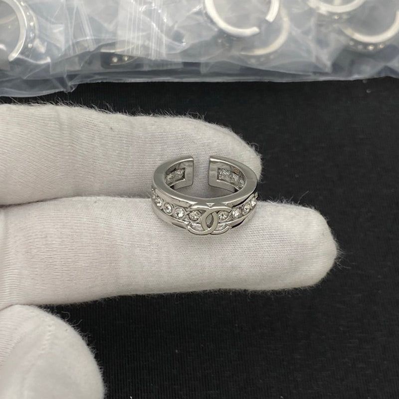 18K CC Diamond Ring