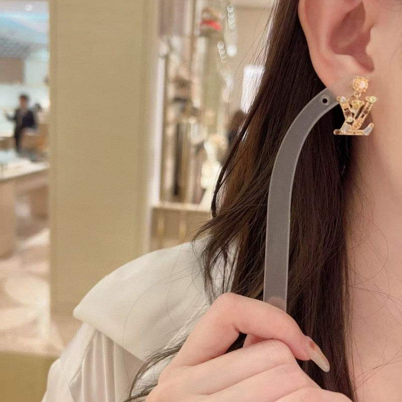 Louis Iconic Color Crystal Earrings