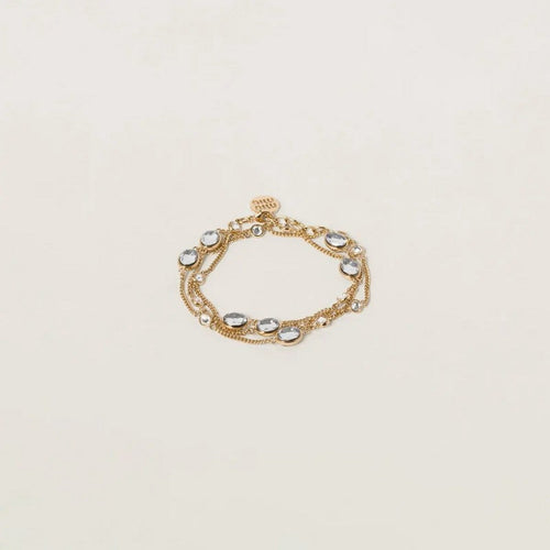 Miu Metal Crystals Bracelet