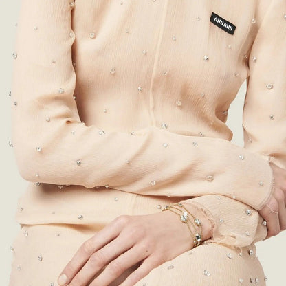 Miu Metal Crystals Bracelet