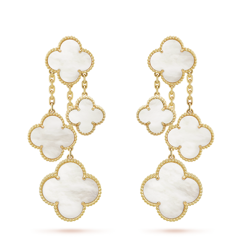 18k Van Cleef & Arpels Magic Alhambra Four Motifs Earrings