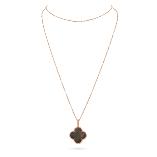 18K Van Cleef & Arpels Magic Alhambra One Motif Pearl Necklace