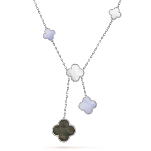 18K Van Cleef & Arpels Magic Alhambra Six Motifs Necklace