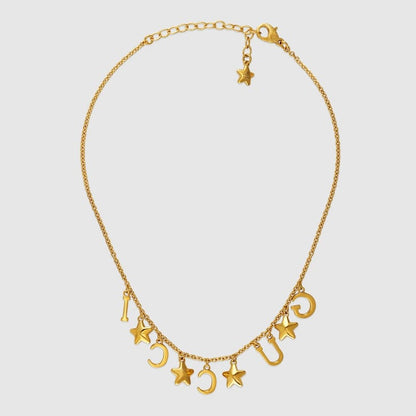 18K GG Script Necklace