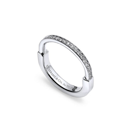 Tiff Lock Diamonds White Gold Ring