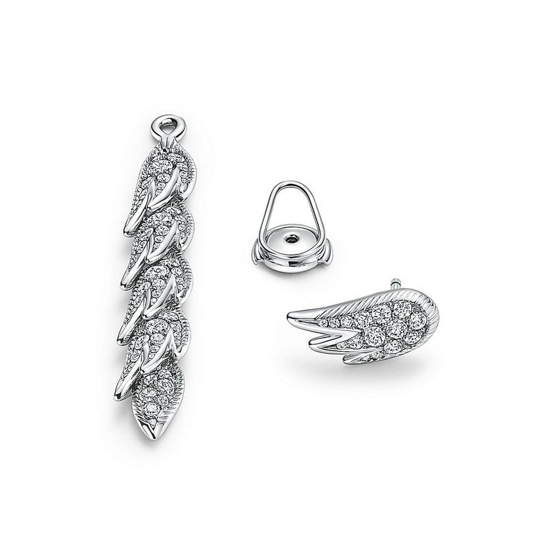 Tiff Bird on a Rock by Tiffany Drop Earrings