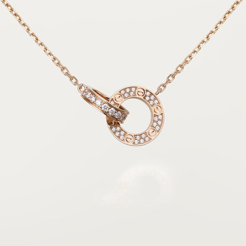 18K Cartier Love Diamonds Necklace