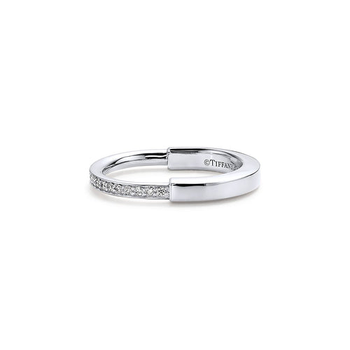Tiff Lock Diamonds White Gold Ring