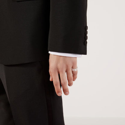 18K GG Interlocking G Icon White Zirconia Ring