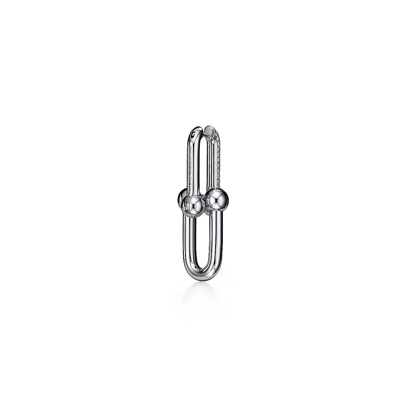 Tiff HardWear Large Link Diamonds Earrings
