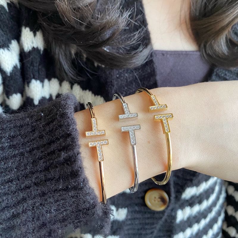 Tiff Diamond Wire Bracelet