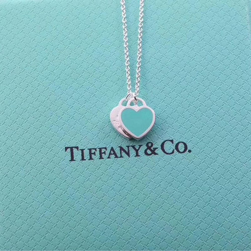 Tiff Blue Heart Necklaces