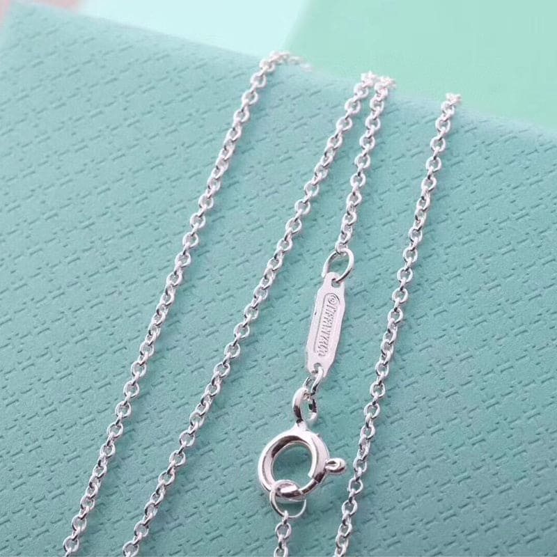 Tiff Pink Double Heart Necklaces