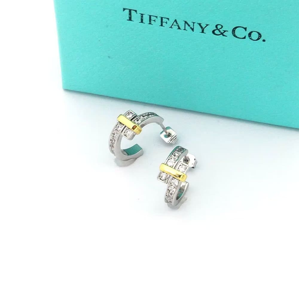Tiff Edge Hoop Earrings