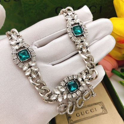 GG Script Diamonds Necklace