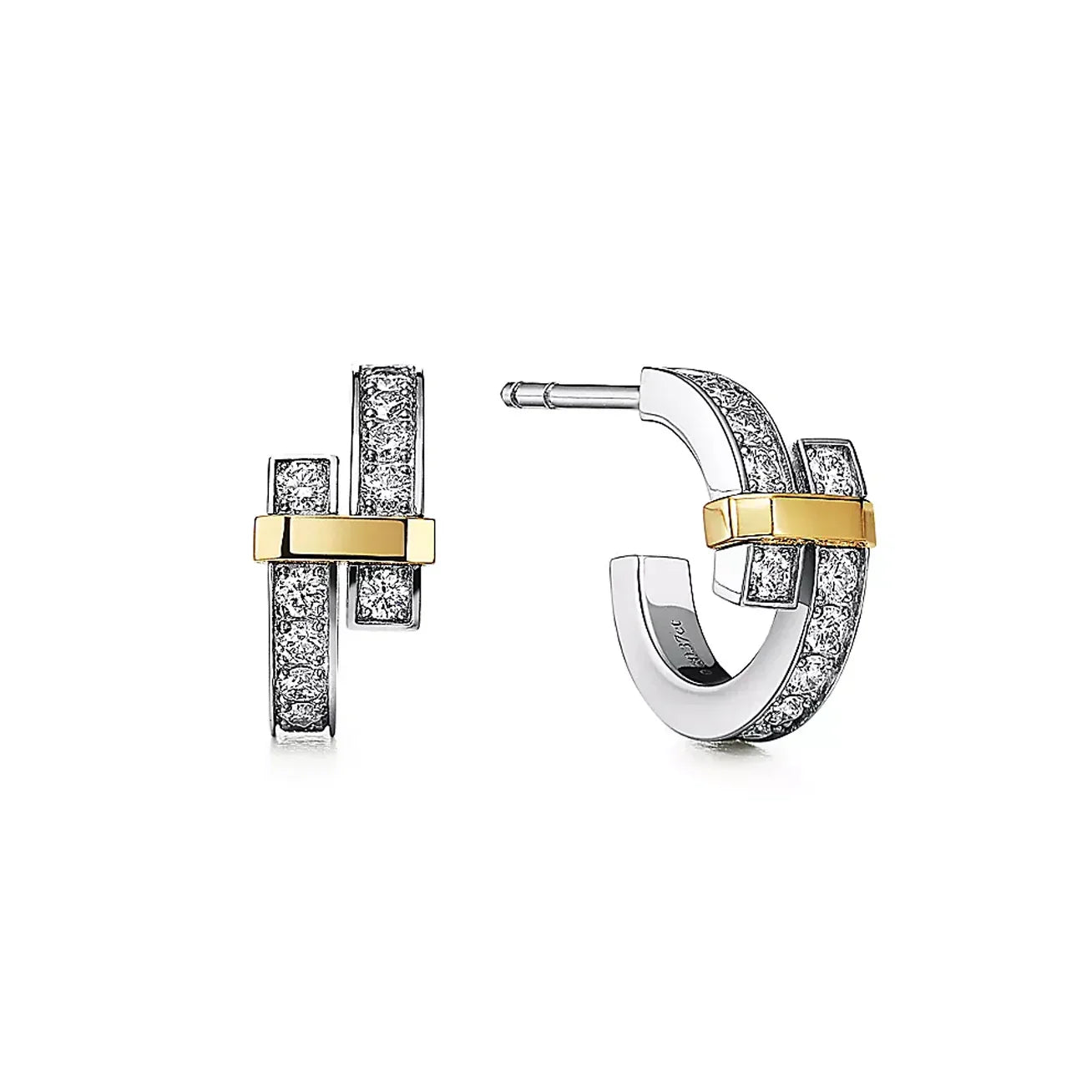 Tiff Edge Hoop Earrings