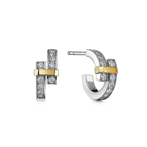 Tiff Edge Hoop Earrings