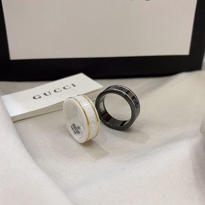 GG Icon Black Corundum Ring