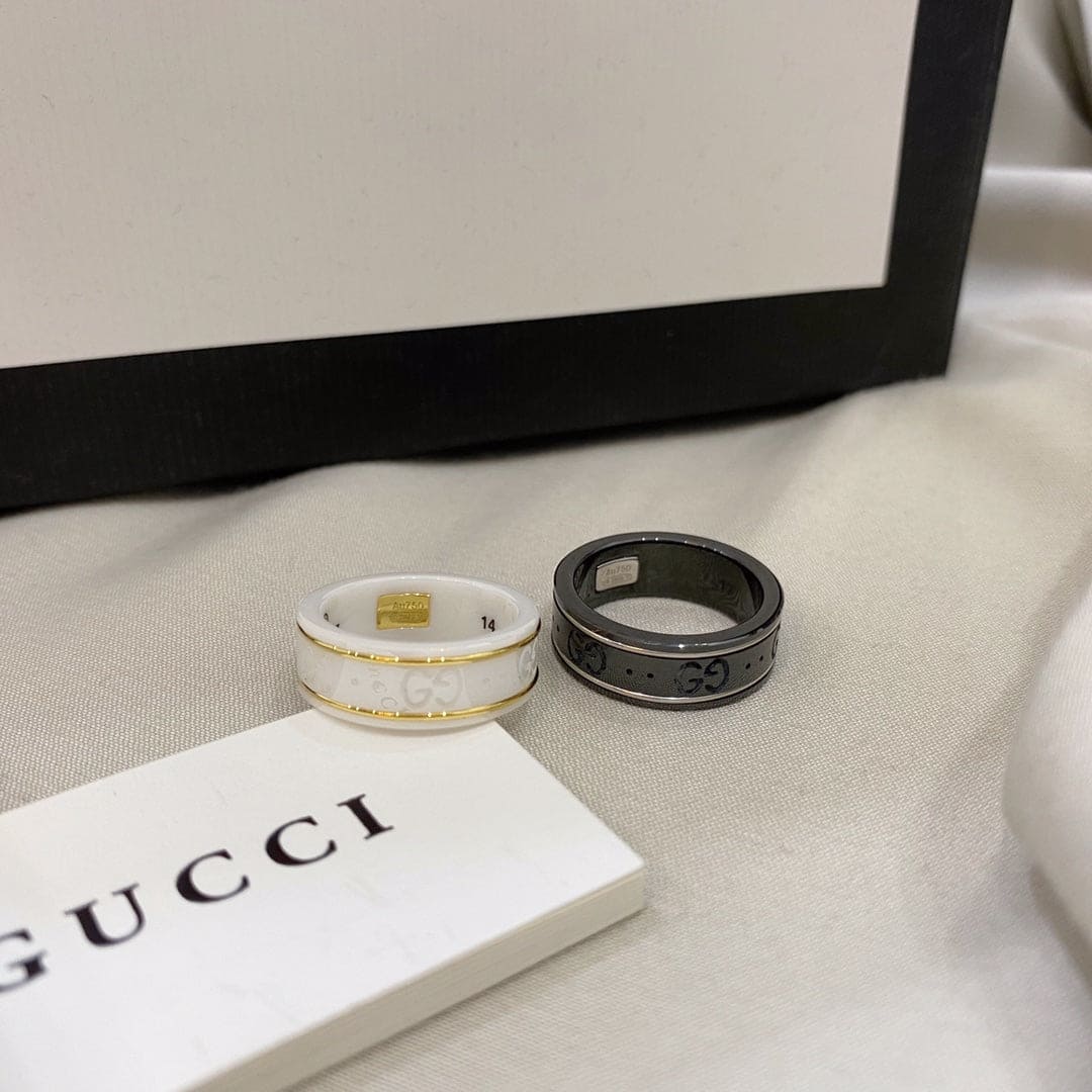 GG Icon Black Corundum Ring