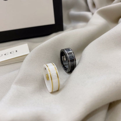 GG Icon Black Corundum Ring