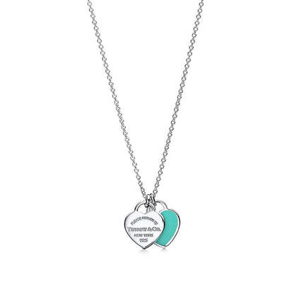 Tiff Blue Heart Necklaces