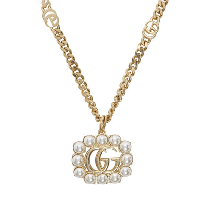 18K GUCCI Pearl GG Necklace
