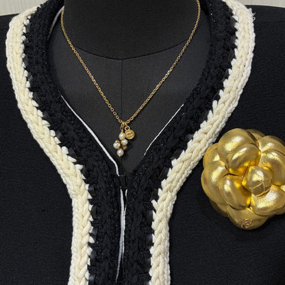 CC 26P Grape Pearl Gold Necklace