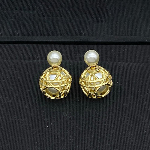 CD Tribales Pearl Gold Earrings