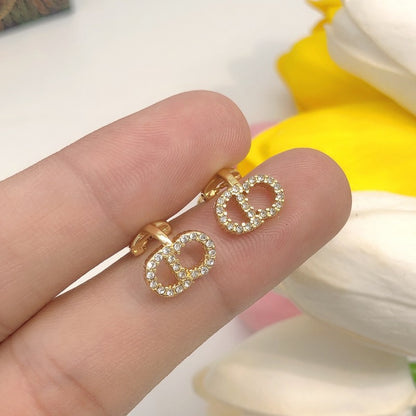 CD Tribales Pave Diamond Earrings