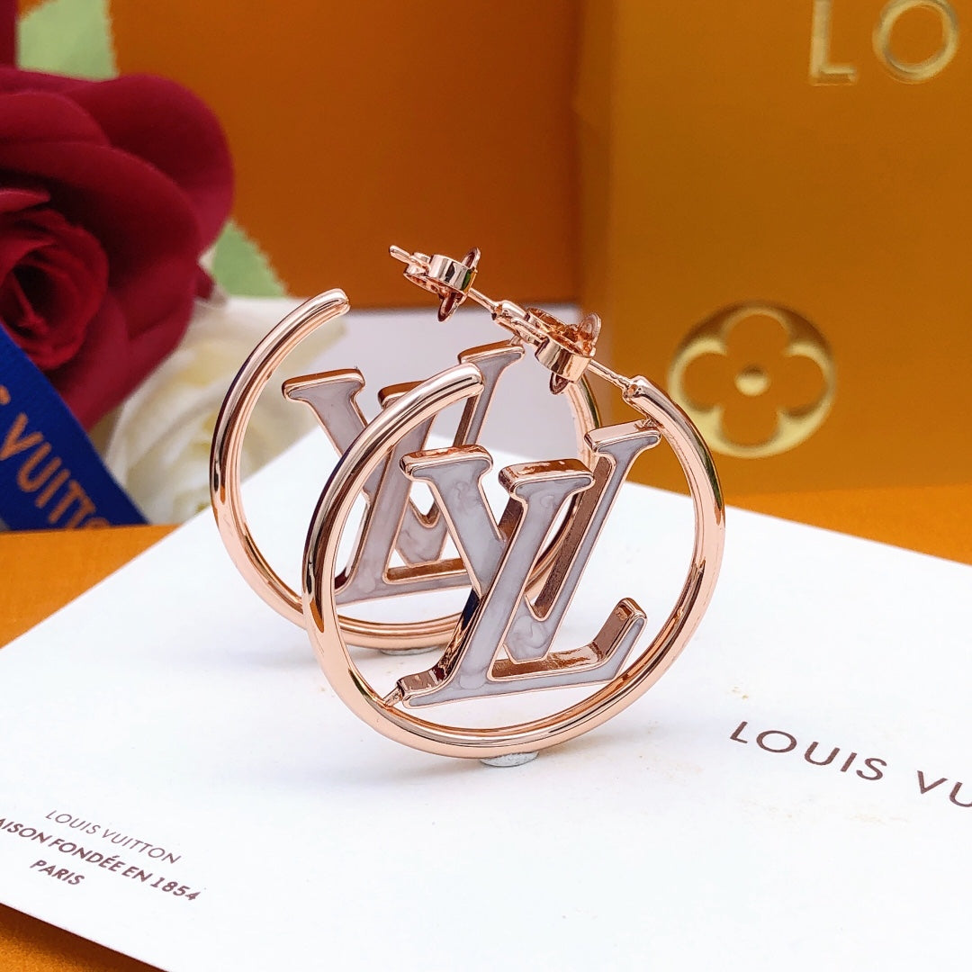Louis Louise Hoop Pearls Earrings