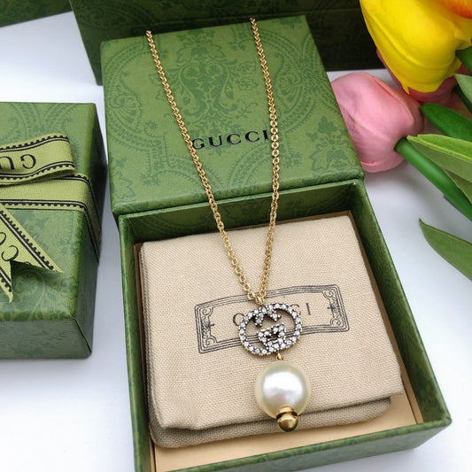 GG Pearl Chain Necklace