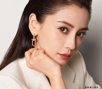 Tiff HardWear Large Link Diamonds Earrings