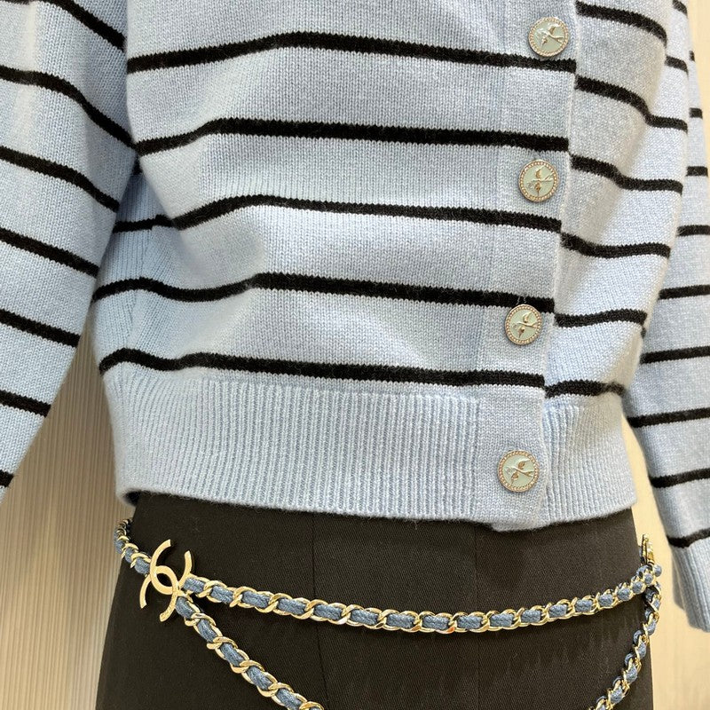 CC 25P Blue Jean Leather Necklace
