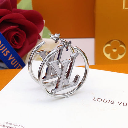 Louis Louise Hoop Pearls Earrings