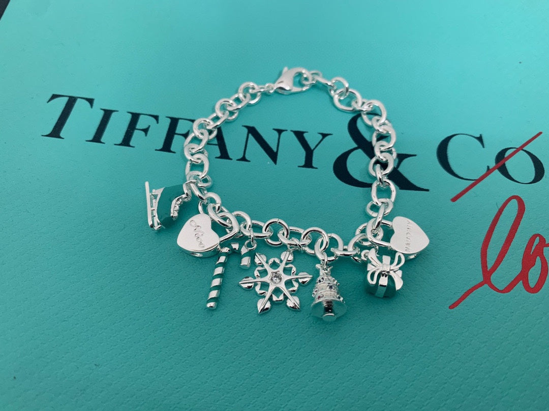 Tiff Christmas Tag Bracelet
