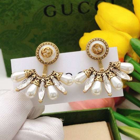 GG Sector Pearl Earrings