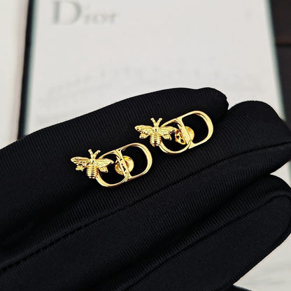 CD Bee Gold Earrings