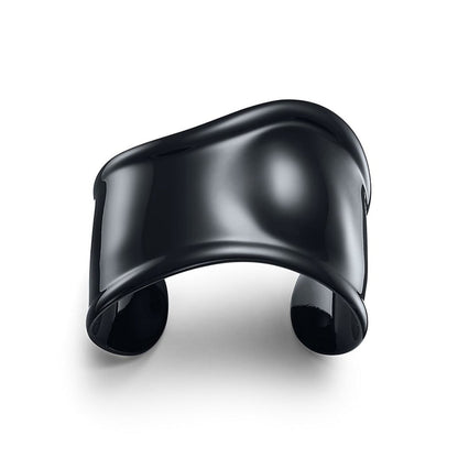 Tiff Elsa Peretti Small Bone Cuff Black Bracelet