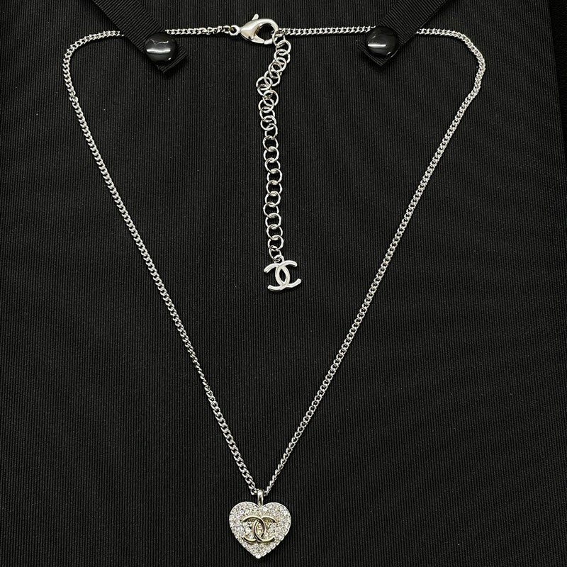 CC Diamond Heart Necklace
