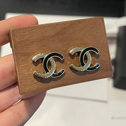 CC 26C Black Gold Diamond Earrings