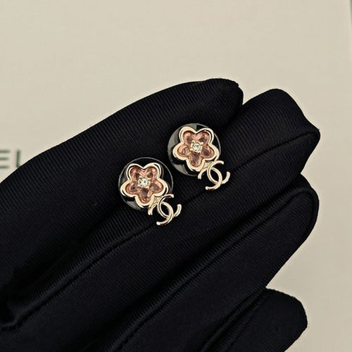 CC Pink Crystal Earrings