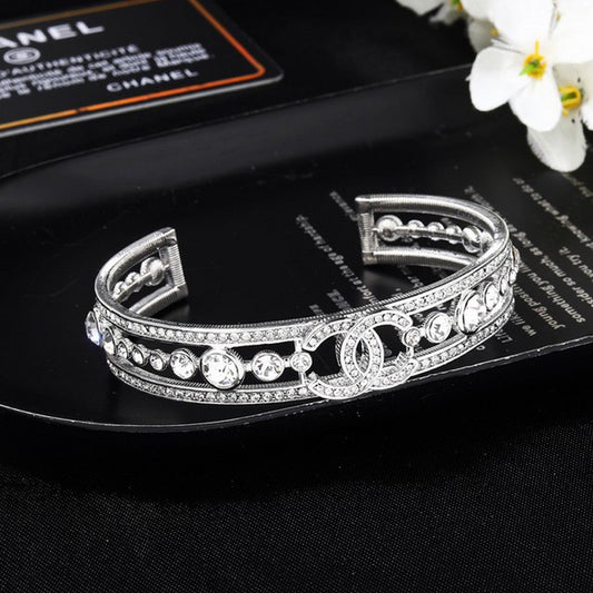 CC White Gold Diamond Bracelet