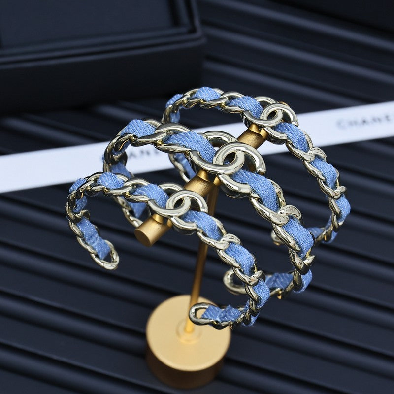 CC 25P Denim Blue Open Cuff Bracelet