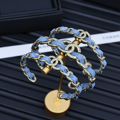CC 25P Denim Blue Open Cuff Bracelet