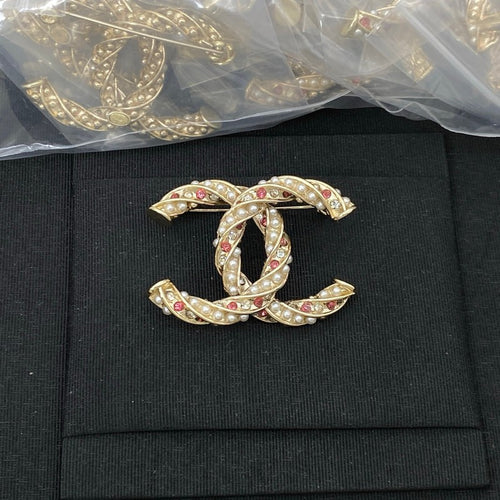 CC Pink Pearl Brooch