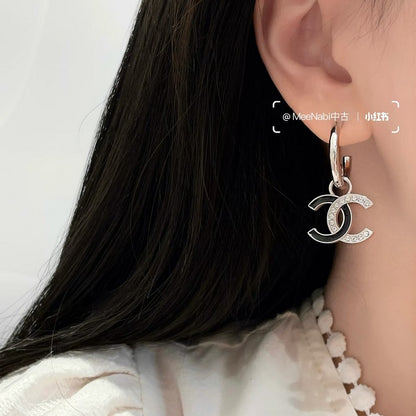 CC 25S Black Gold Diamond Earrings