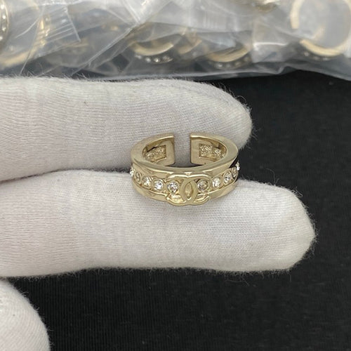 18K CC Diamond Ring