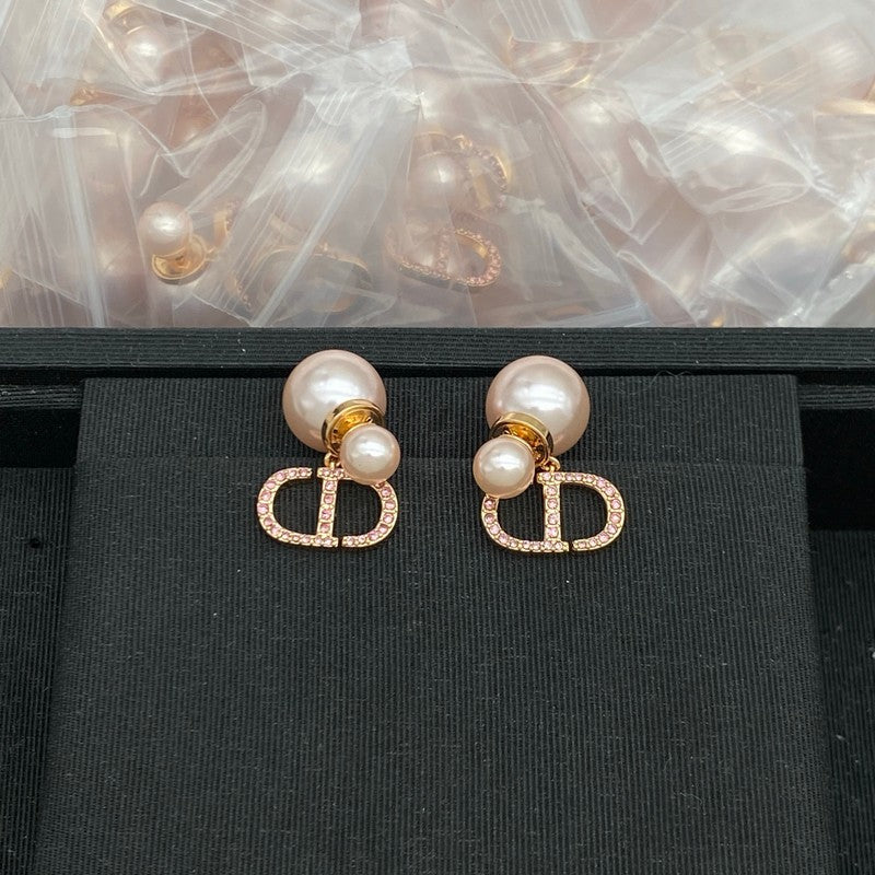 CD Tribales Pink Pearl Earrings