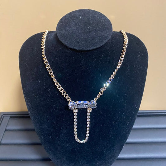 18K CC Diamond Chain Necklace