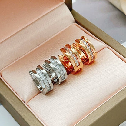 BVLG Diamond Gold Earring